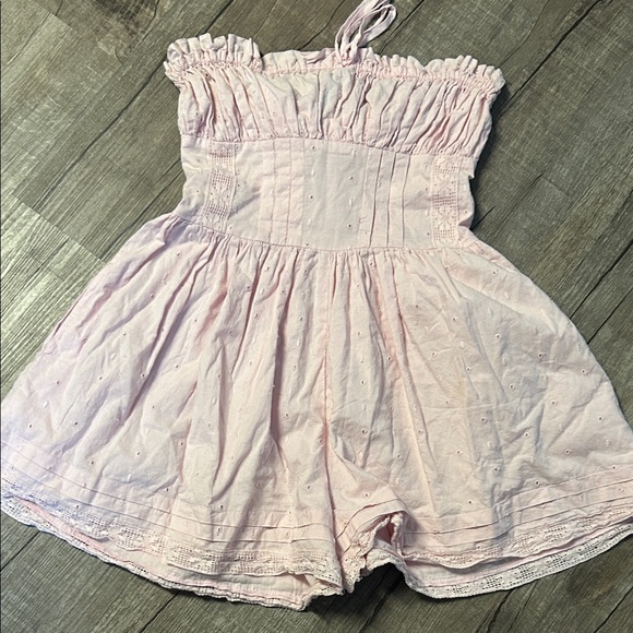 Chic Pink Ruffled Jumpsuit - Picture 1 of 7